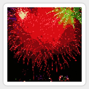 Pixel Firework No.40 Sticker